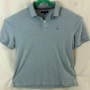 Tommy Hilfiger Men's Short Sleeve XL Blue Shirt